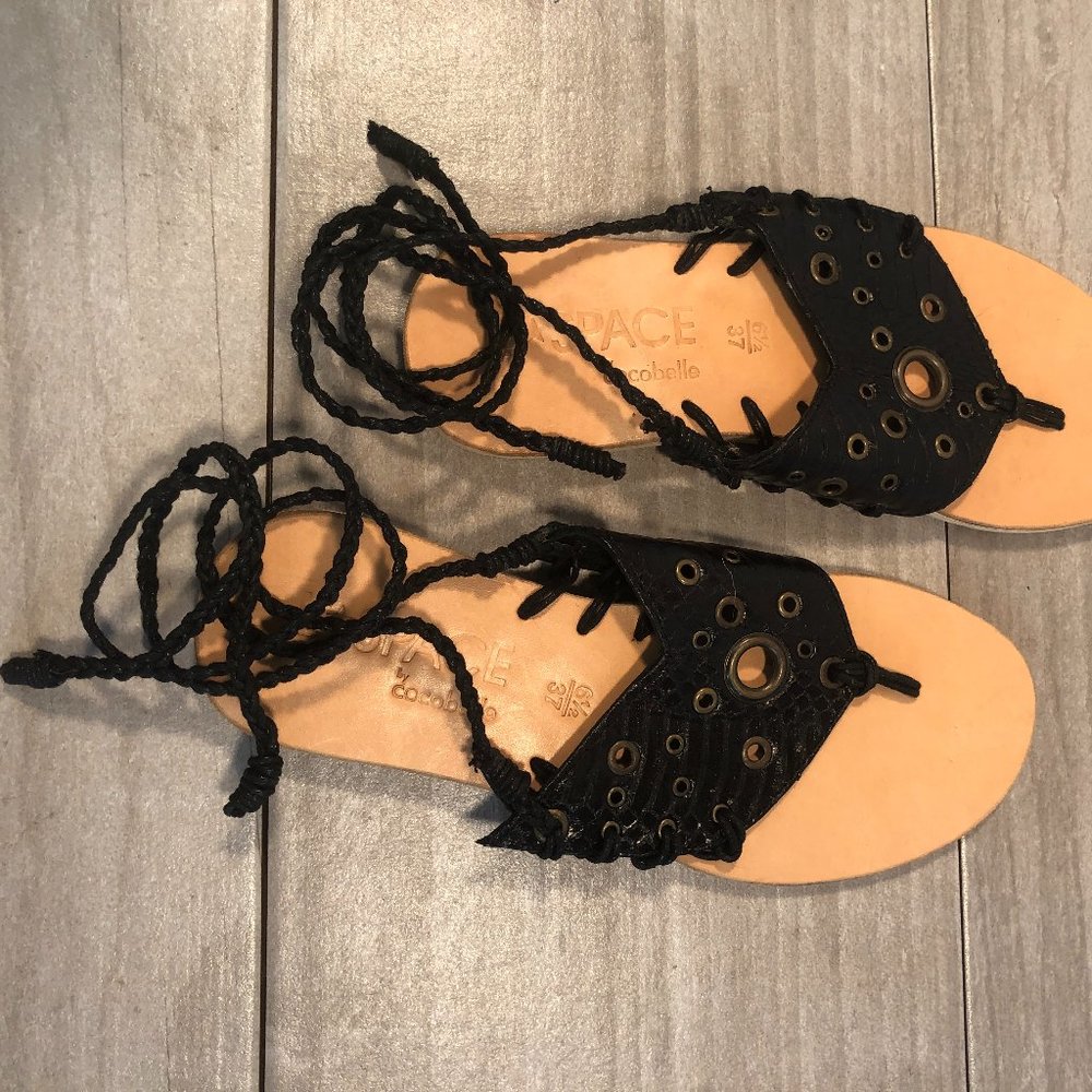 L*SPACE by Cocobelle Amore Wrap Sandals -  NWOT